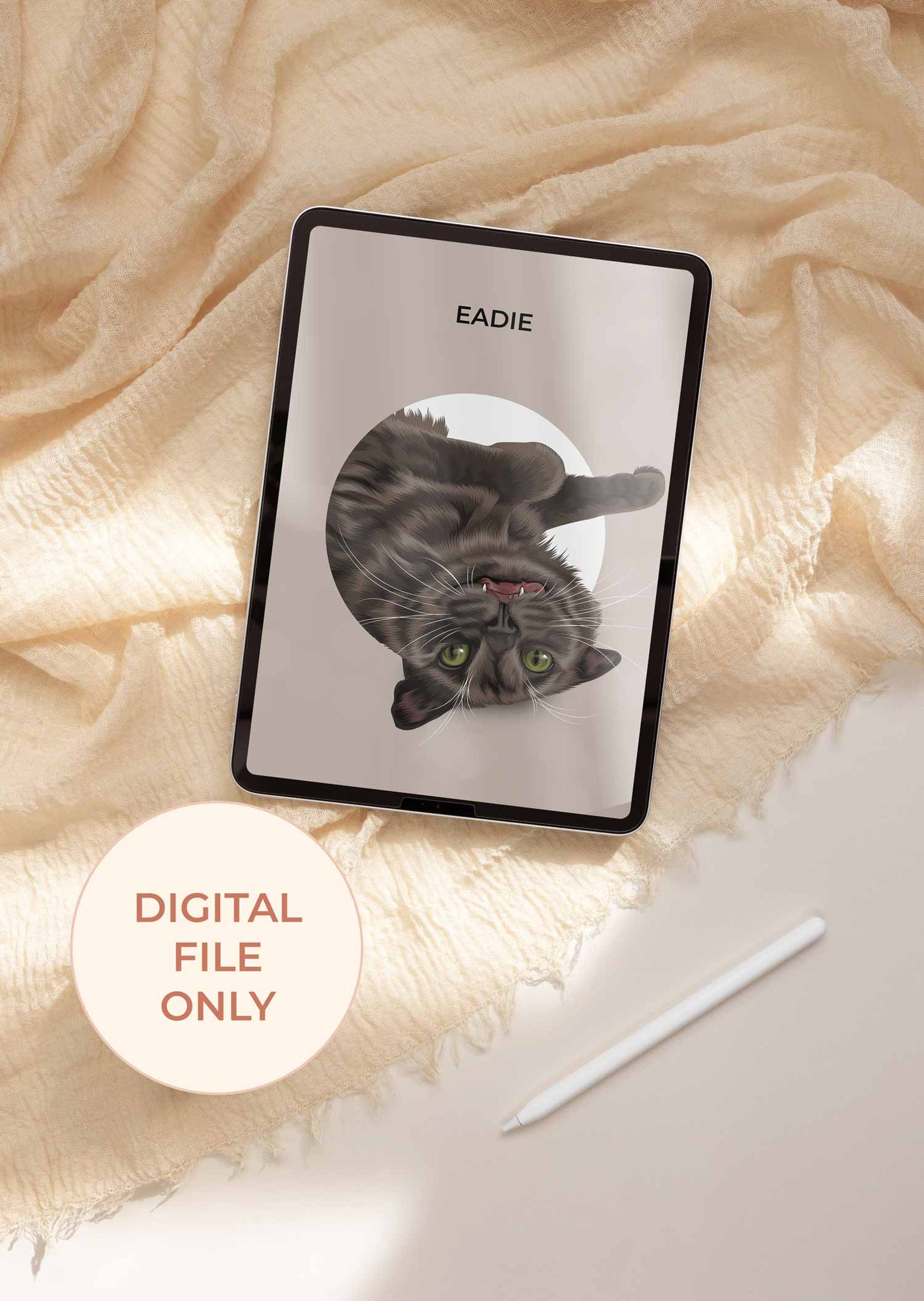 Digital Pet Portrait - Pop-out